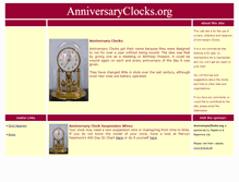 Tablet Screenshot of anniversaryclocks.org